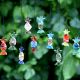 Assorted Multicolor Toffee Kids Christmas Tree Decoration Ornaments Set of 10 Pcs
